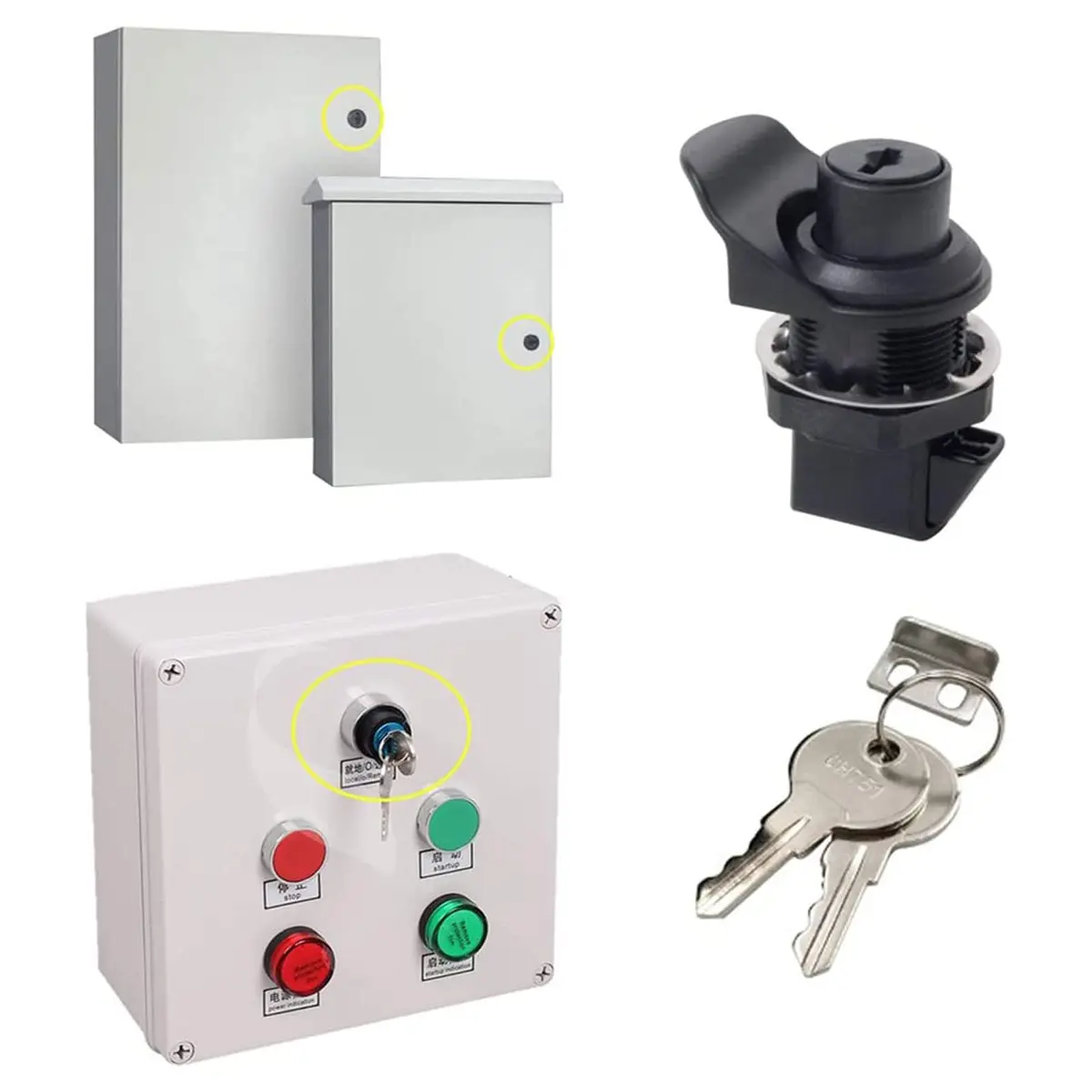 HOWDIA 2Pcs Push Button Lock Glove Box Latch Replacement | Corrosion-Resistant, Easy Install, Versatile for Marine & Vehicle Use - view 5