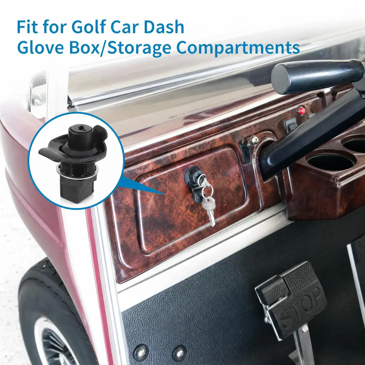 HOWDIA 2Pcs Push Button Lock Glove Box Latch Replacement | Corrosion-Resistant, Easy Install, Versatile for Marine & Vehicle Use - view 6