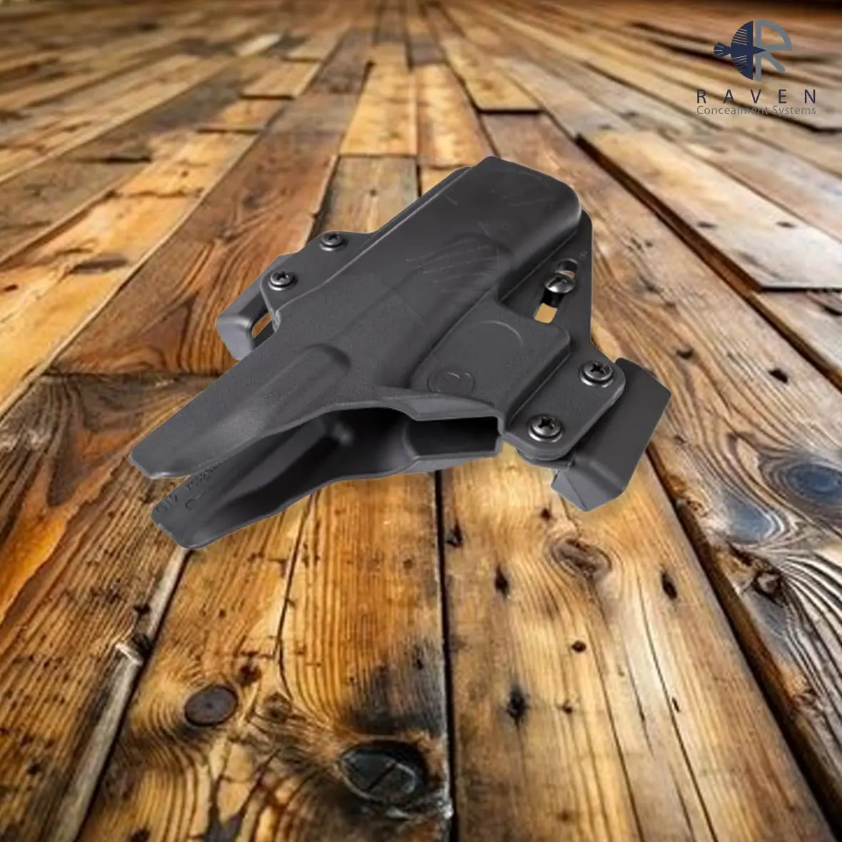 Raven Concealment Systems Perun Gun Holster Compatible with Sig Sauer P320C, X Carry, and M18 | Open Carry OWB Strongside | Black Finish - view 5