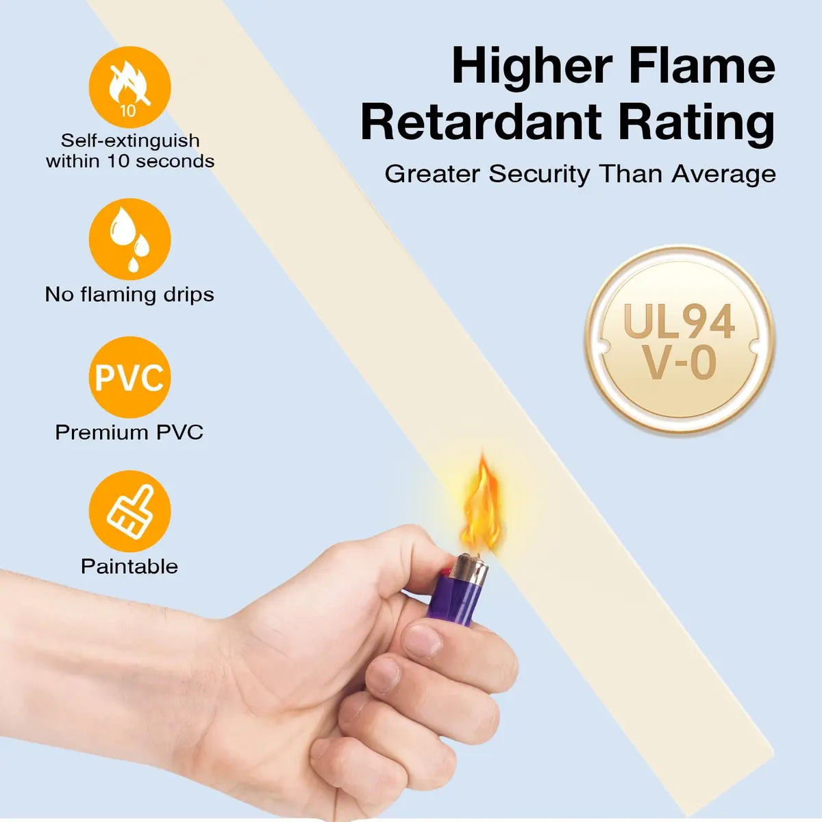 Delamu Cord Cover Wall 157in | Flame-Rated Plastic Cable Raceway for Neat Cables - view 6