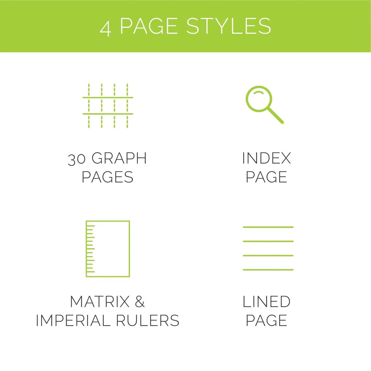 Rocketbook Matrix Reusable Graph Paper Notebook, Letter 8.5x11, Gray | Digital Sharing & Reusable Synthetic Paper - view 6
