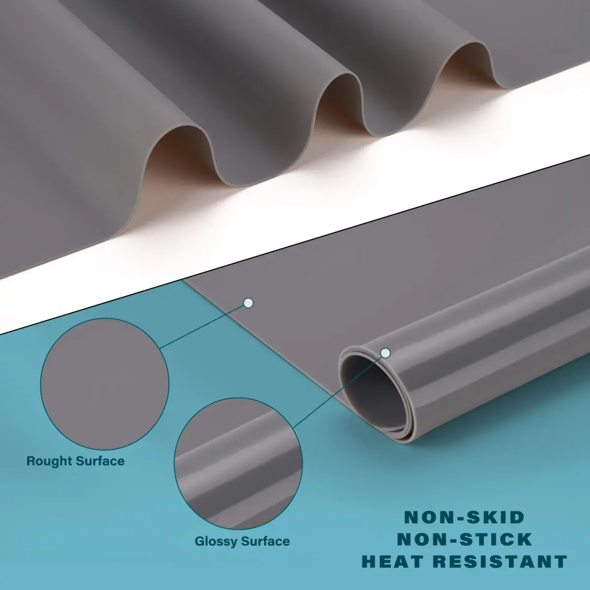 Gartful Silicone Mat 64x45cm (25.2" x 17.7") | Large Craft Sheet & Countertop Protector - view 3