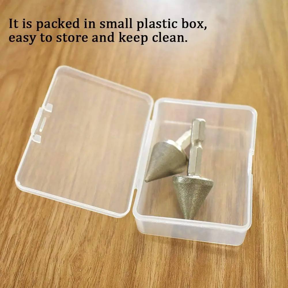 scottchen PRO Woodworking Square Hole Drill Bit Sharpener 3/4" x 7/8" | Up to 1/2" Bit, Grit #220/600, Durable Steel - view 7