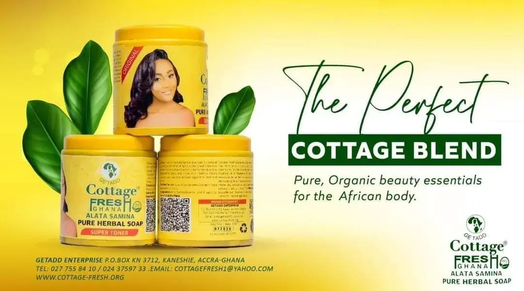 Cottage Fresh Alata Samina African Black Soap 550g (19.4oz) | Pure Organic Herbal Soap for All Skin Types - main product image