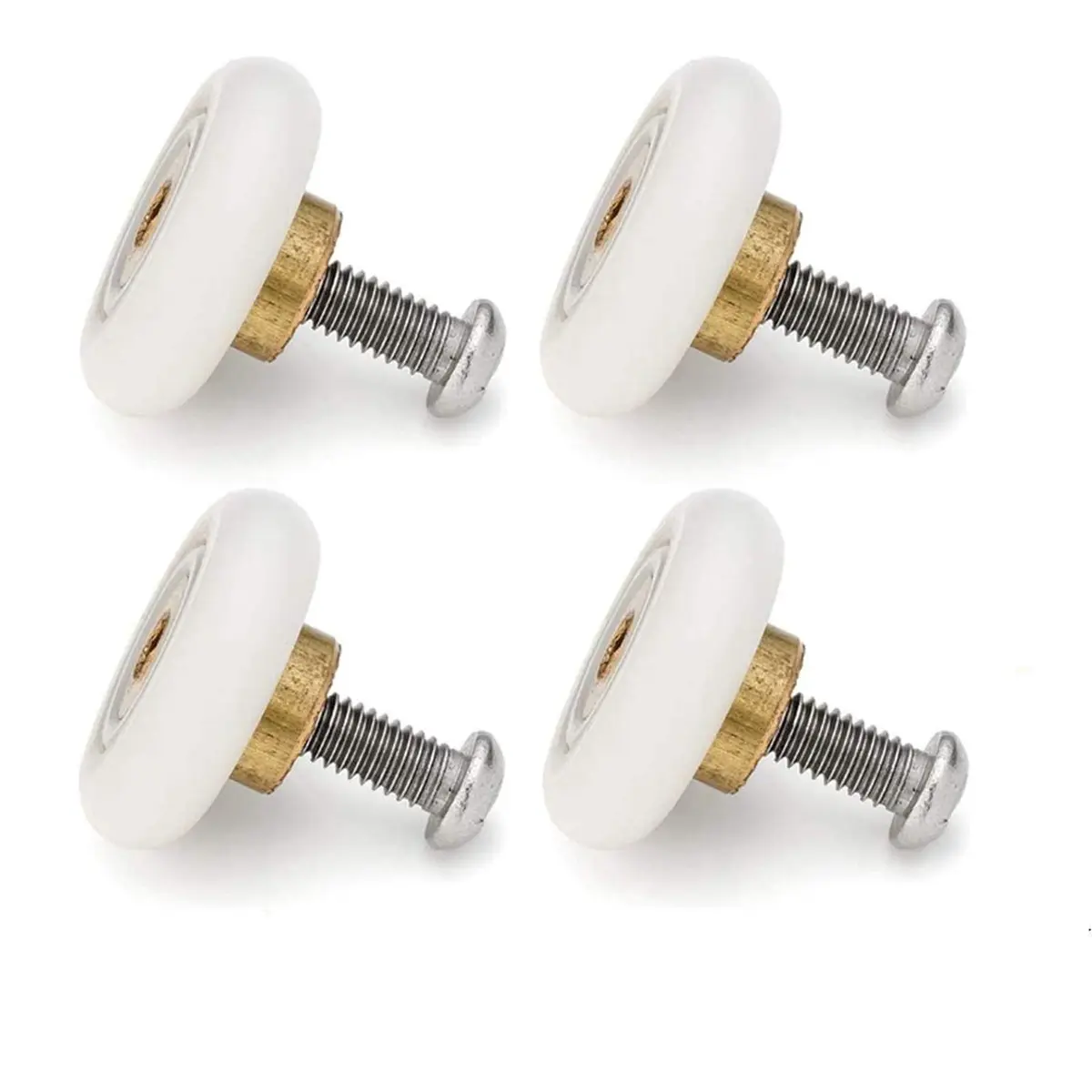 XUKEKOY Shower Door Rollers 19mm x 5mm | Set of 4 Replacement Wheels with Screws - view 6
