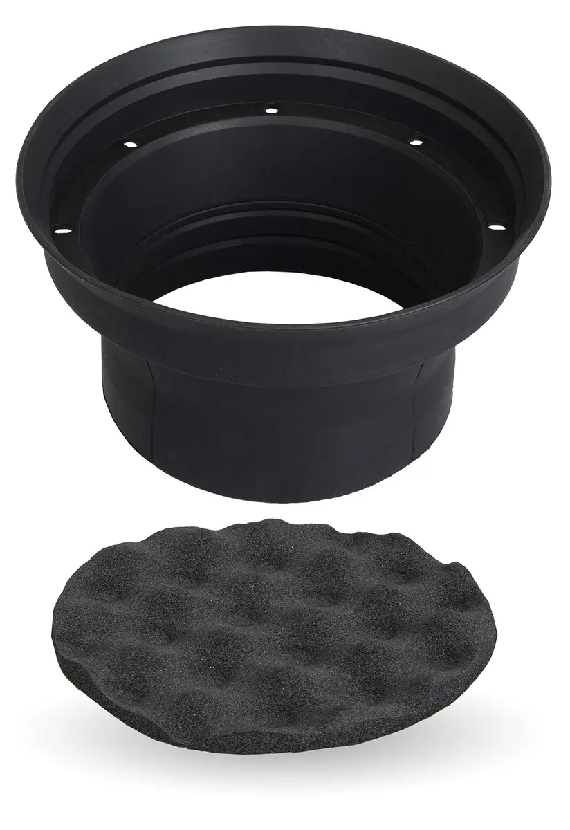 NVX XBAF8 2 Piece Universal 8” Silicone Rubber Speaker Baffles with Self Adhesive Foam Base Pad | Waterproof, Silicone, Easy Fit - view 8