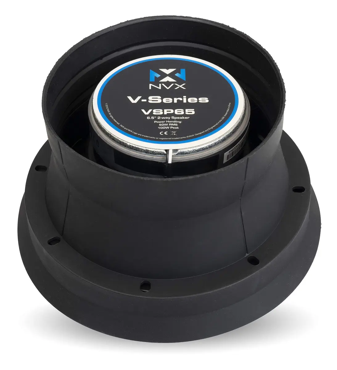NVX XBAF525 2 Piece Silicone Rubber Speaker Baffles | Waterproof, Universal Fit, Easy Install (70-120 chars) - view 9