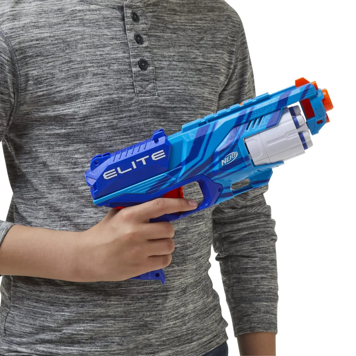 Nerf Elite Disruptor Blaster Reflex Blue | 6-Dart Rotating Drum - view 2
