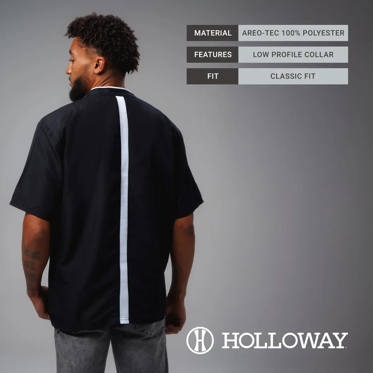 Holloway Mens Clubhouse Short Sleeve Pullover Cage Jacket, Navy/White 4XL | Ultimate Athletic Performance Wear for Maximum Mobility - view 6