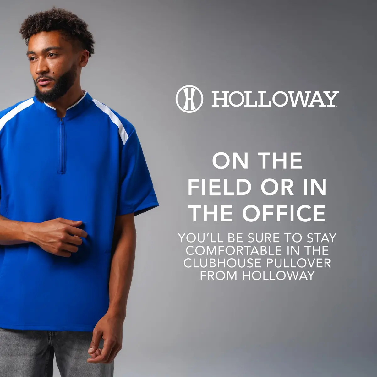 Holloway Mens Clubhouse Short Sleeve Pullover Cage Jacket, Navy/White 4XL | Ultimate Athletic Performance Wear for Maximum Mobility - view 7