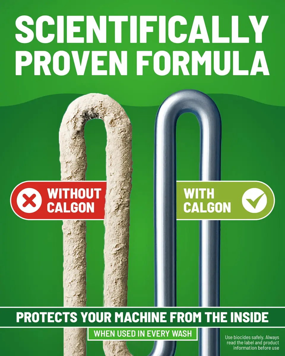 Calgon Hygiene Plus Washing Machine Cleaner & Limescale Remover, 65 Tablets | Water Softener & Odour Eliminator - view 5