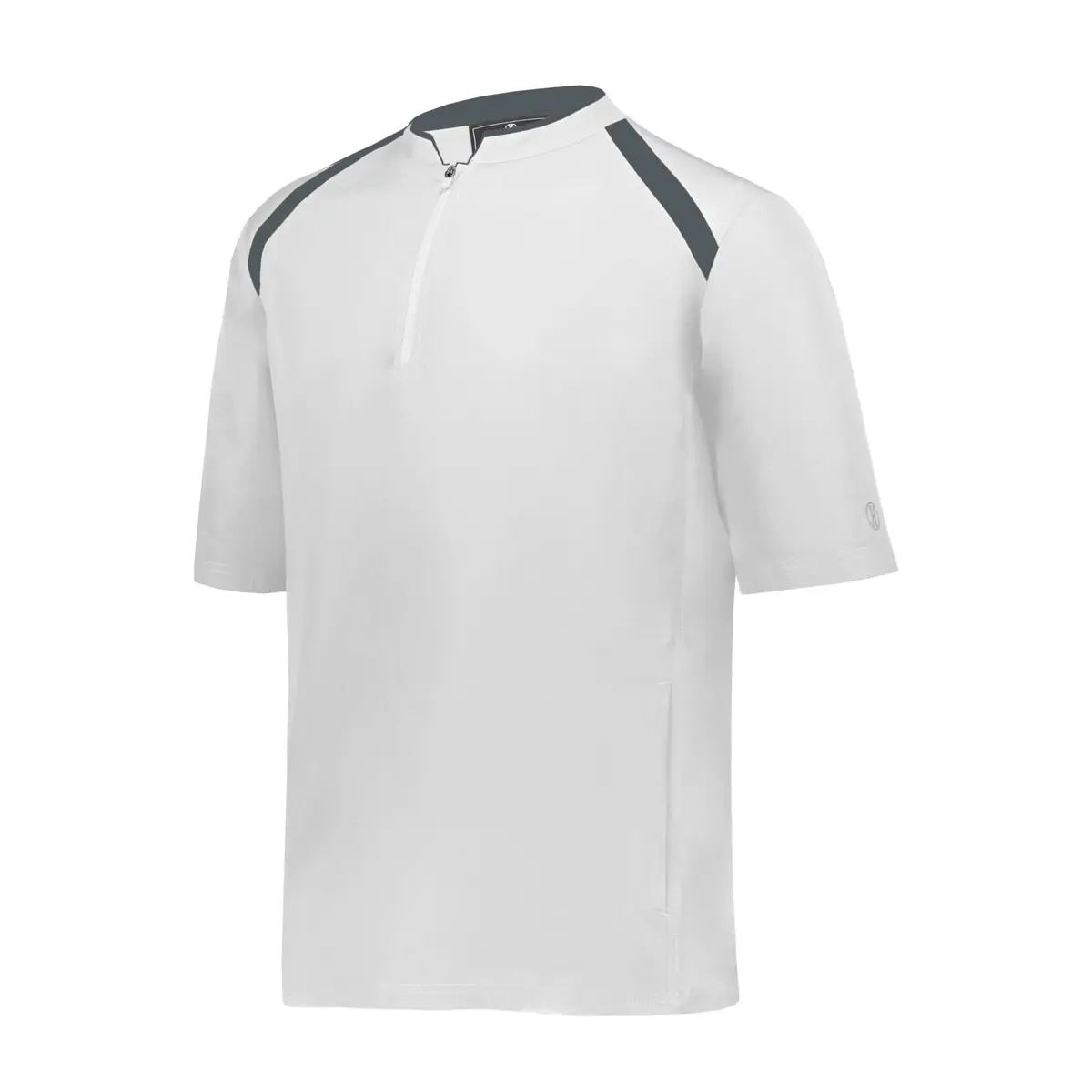 Holloway Mens Clubhouse Short Sleeve Pullover Cage Jacket, White/Graphite 2XL | Ultimate Athletic Performance Wear for Maximum Mobility - main product image