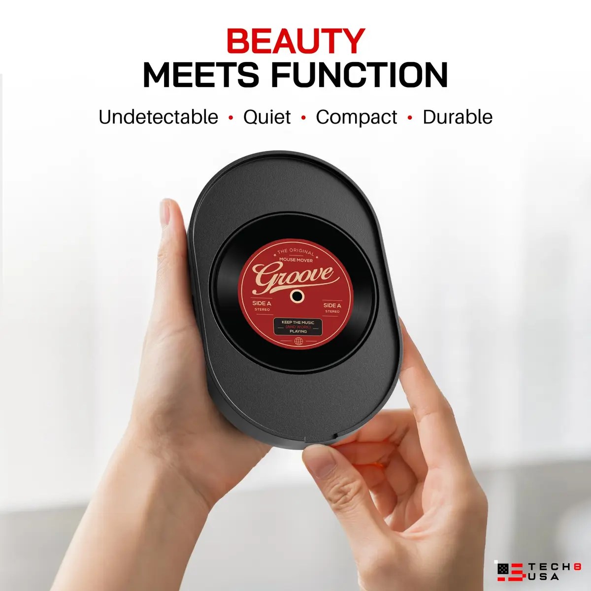 TECH8 USA Mega Disc Mouse Mover Jiggler with Timer, Undetectable USB Device | Keeps Computer Active - view 5