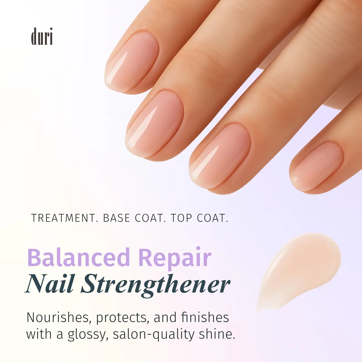 Duri Rejuvacote 2 Balanced Repair Nail Growth Base and Top Coat, 0.45 Fl Oz (Pack of 3) | Strengthens & Repairs Fragile Nails - view 3