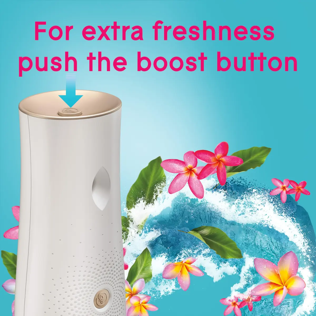 Glade Automatic Spray Air Freshener Refill, Aqua Waves, 3 Count | 18.6 fl oz (555 ml) | Timed Fragrance Release - view 7