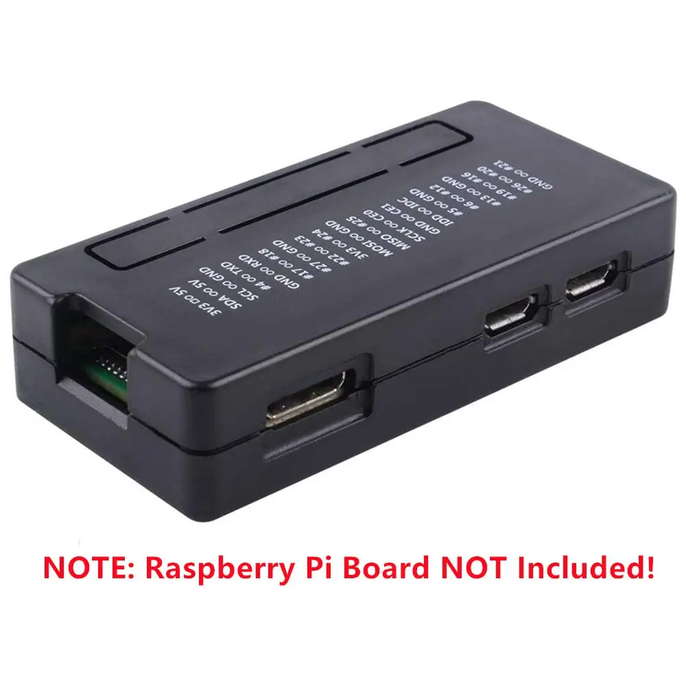 GeeekPi Raspberry Pi Zero 2 W Case/Zero W Case 7-in-1 Starter Kit with GPIO Header, OTG, HDMI Adapter & Screwdriver | Black Acrylic - view 7