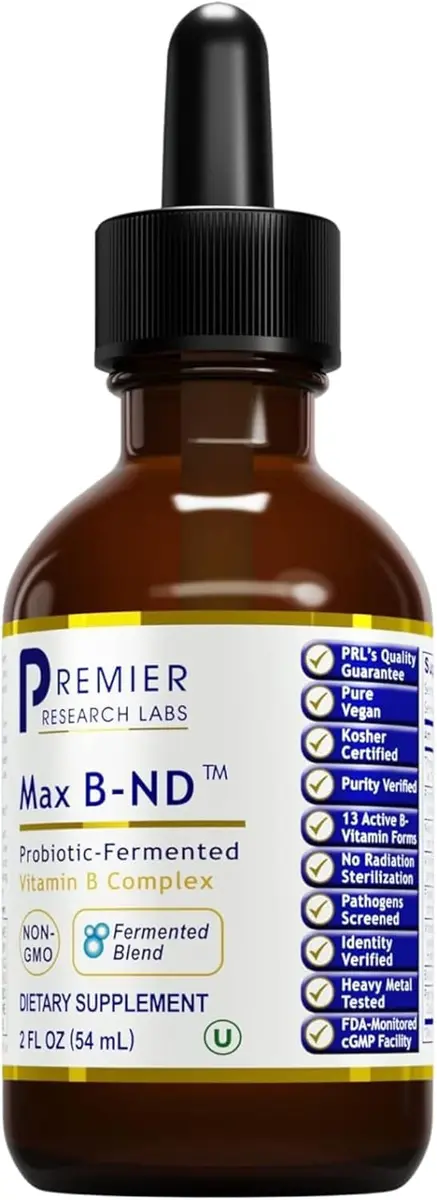 Premier Research Labs Max B-ND Liquid Vitamin 2 fl oz | Supports Liver, Brain & Energy - main product image