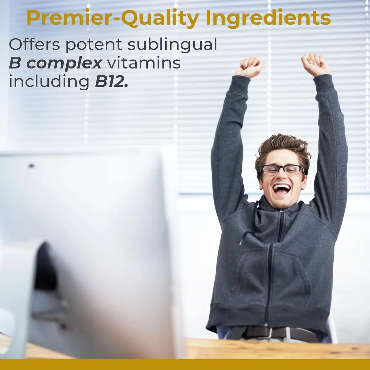 Premier Research Labs Max B-ND Liquid Vitamin 2 fl oz | Supports Liver, Brain & Energy - view 3