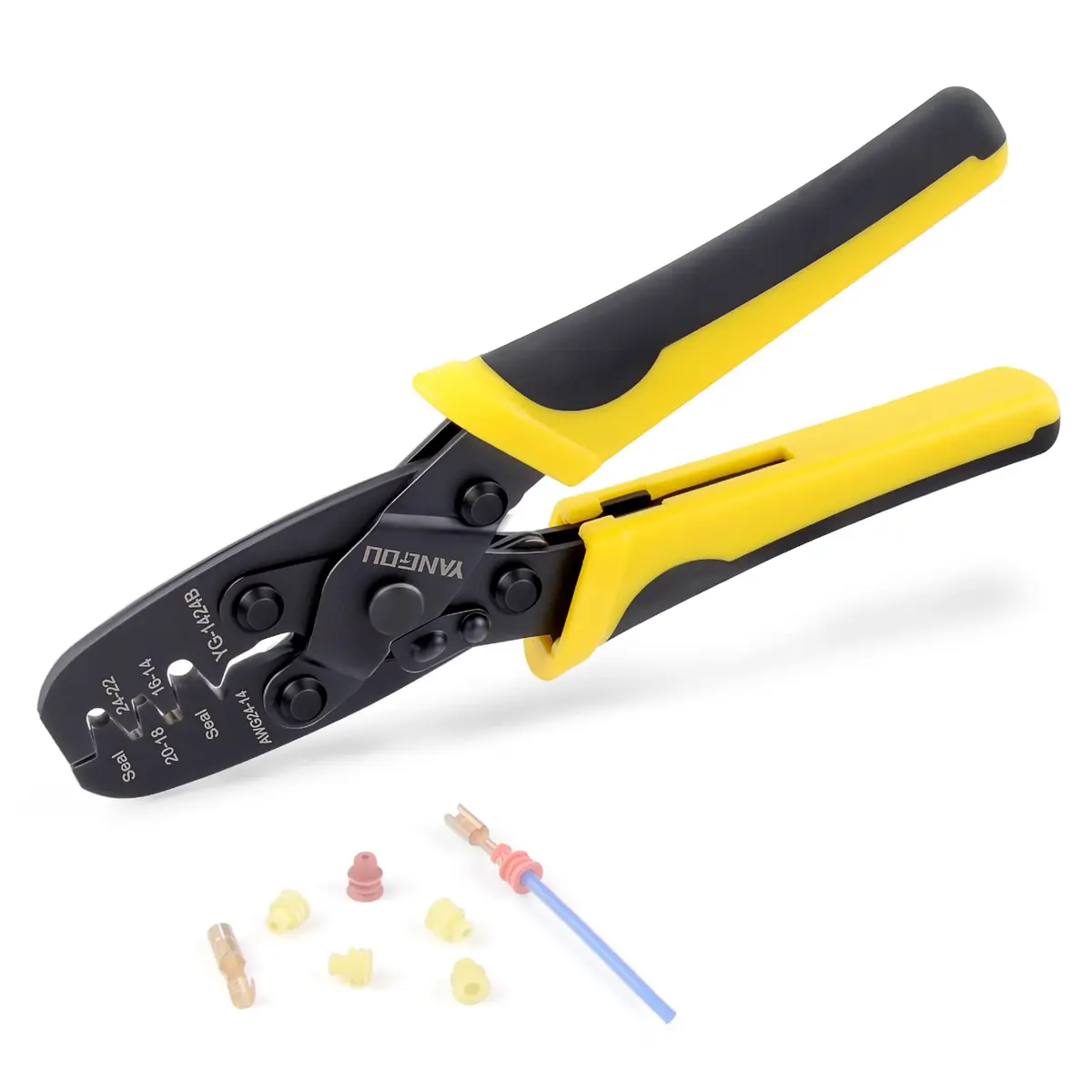 Yangoutool Molex Crimping Tool: Versatile for Molex, Delphi, AMP/Tyco, Harley, PC/Computer, Automotive Use, 24-14 AWG - main product image
