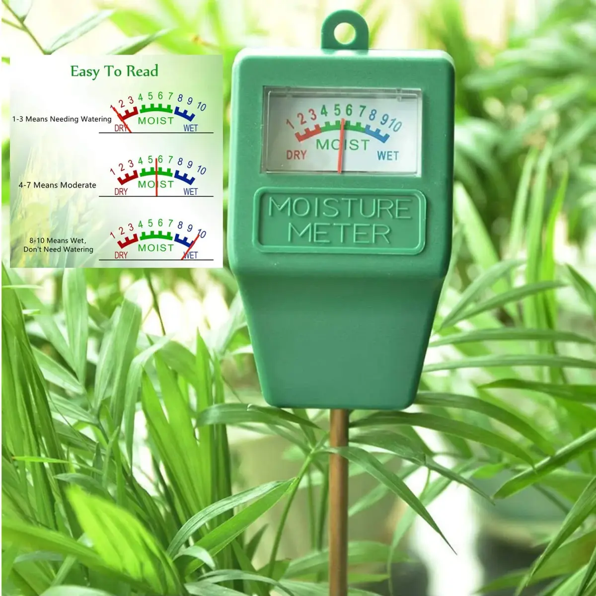 Hathdia Soil Moisture Meter Green | 25.9 cm (10.2 inch) Probe Length - view 3