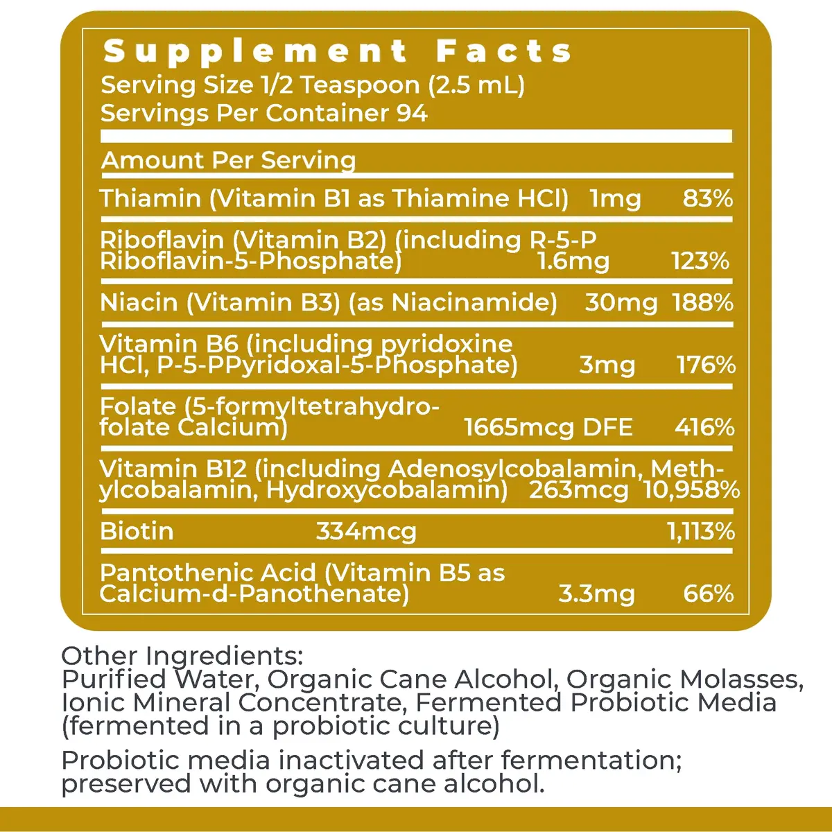 Premier Research Labs Max B-ND Liquid Vitamin B Complex 8 Fl Oz | Supports Liver & Brain Health - view 6