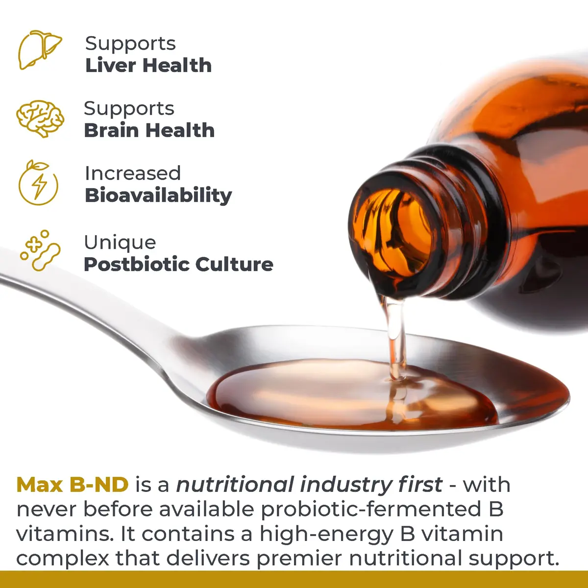 Premier Research Labs Max B-ND Liquid Vitamin B Complex 8 Fl Oz | Supports Liver & Brain Health - view 4