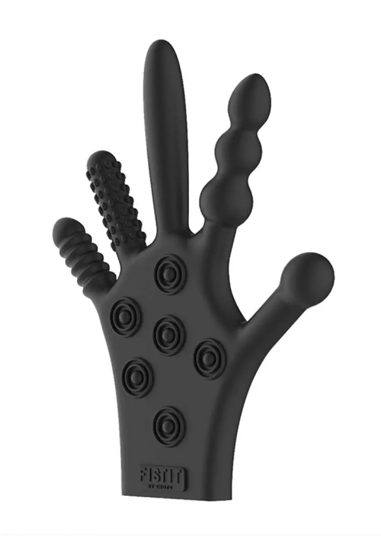 FISTIT Shots Fist It Stimulation Glove Black | Sensory & Vaginal Anal Pleasure (100 words) - view 5