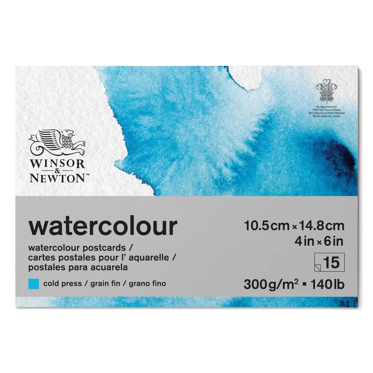Winsor & Newton Classic Watercolor Paper Postcard Pad, 4" x 6" | Durable, Bright Finish for Watercolor Artists - main product image