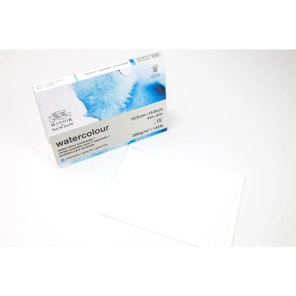 Winsor & Newton Classic Watercolor Paper Postcard Pad, 4" x 6" | Durable, Bright Finish for Watercolor Artists - view 2