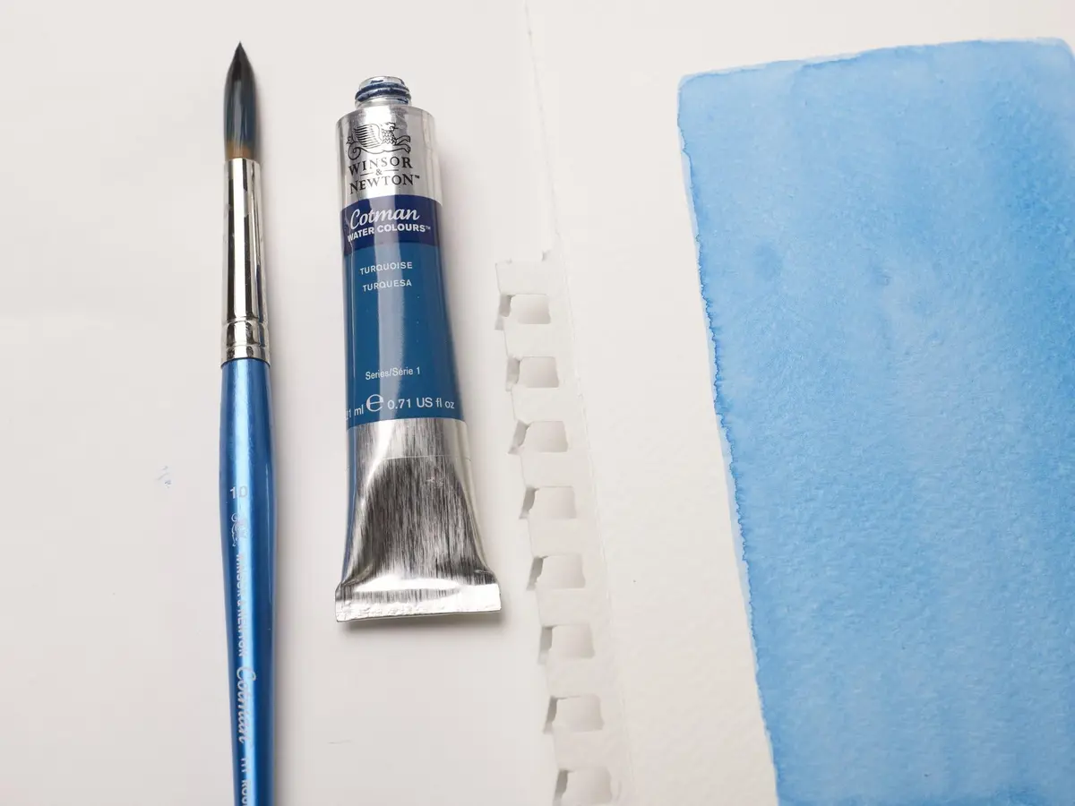 Winsor & Newton Watercolor Paper Pad, 9" x 12" | Cold Press, Bright Finish, 12 Sheets - view 5