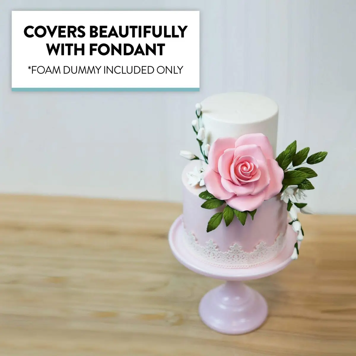 Global Sugar Art 5-Inch Round Cake Dummy Styrofoam 4" High | Perfect for Practice & Display - view 6