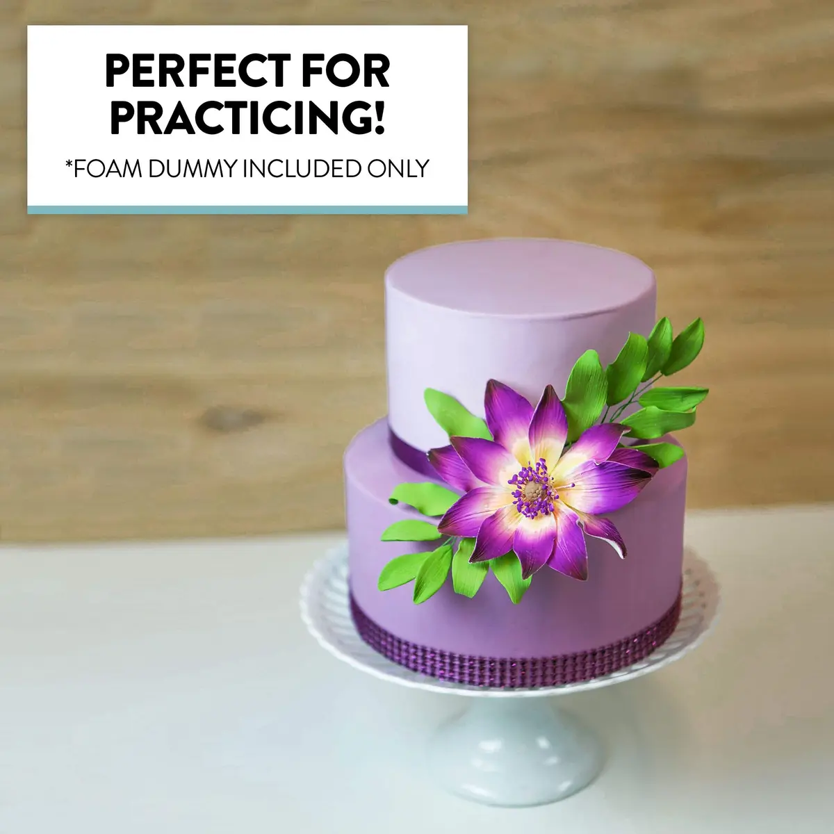 Global Sugar Art 5-Inch Round Cake Dummy Styrofoam 4" High | Perfect for Practice & Display - view 4