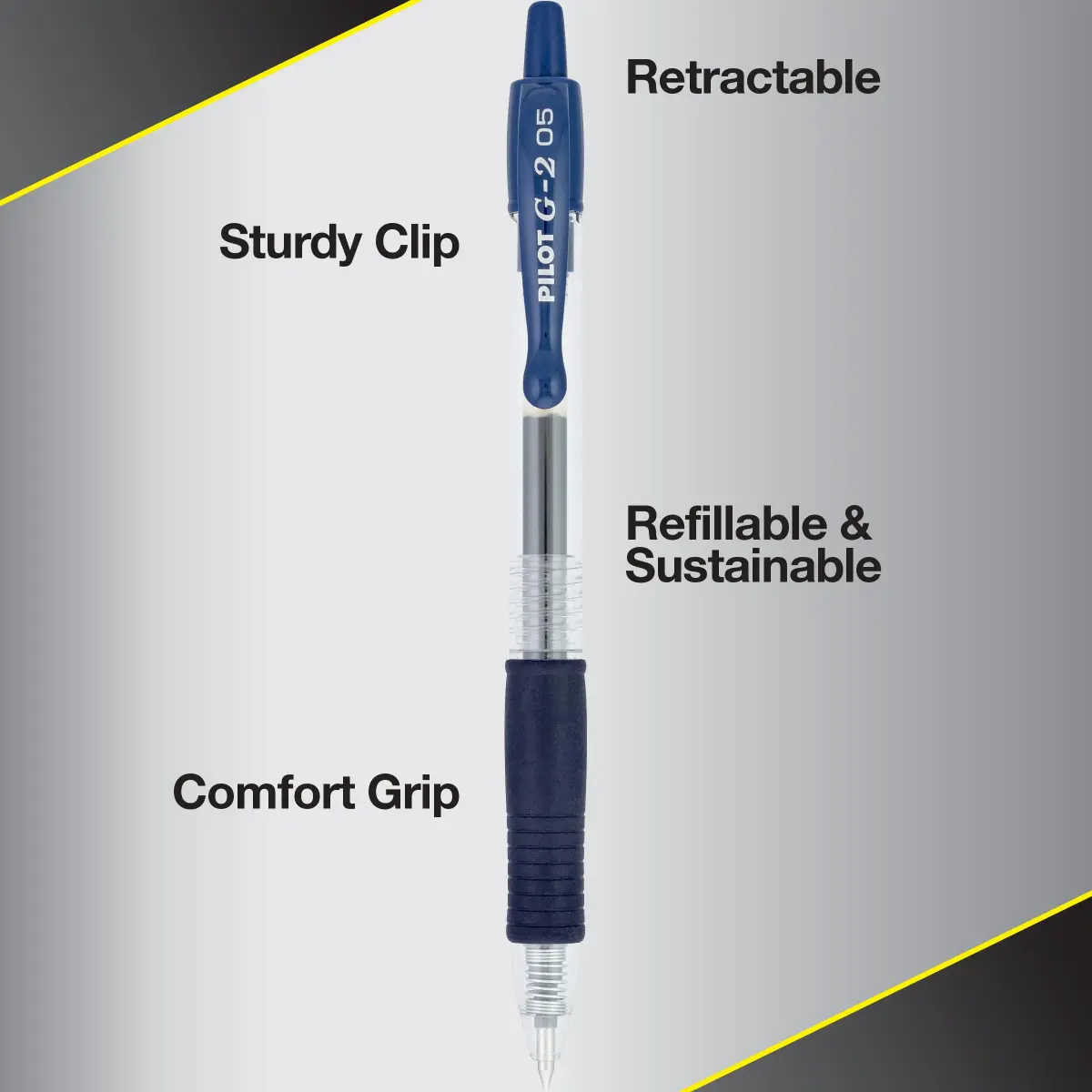 PILOT G2 Premium Rolling Ball Gel Pens, 0.5mm, Navy Blue Ink, 12-Pack | Smooth Writing for Students & Office - view 4