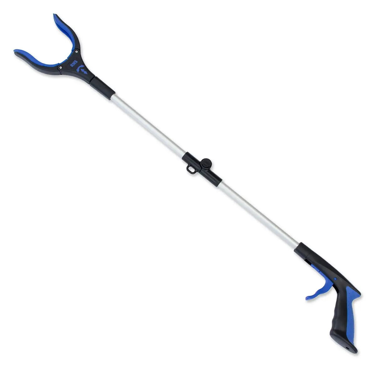 RMS 34 Inch Folding Reacher Grabber - Blue | Mobility Aid for Daily Living - main product image