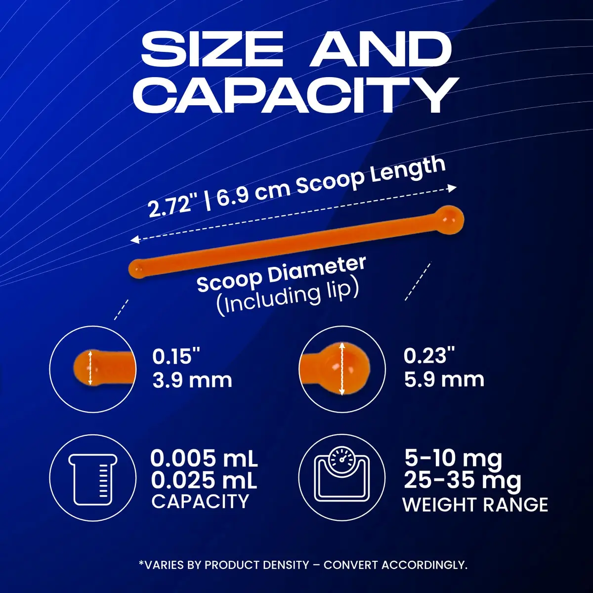 FitPowders Micro Spoon 25 Pack | Double-Sided 5-10mg & 25-35mg, BPA-Free, Static-Free, FitPowders - view 4