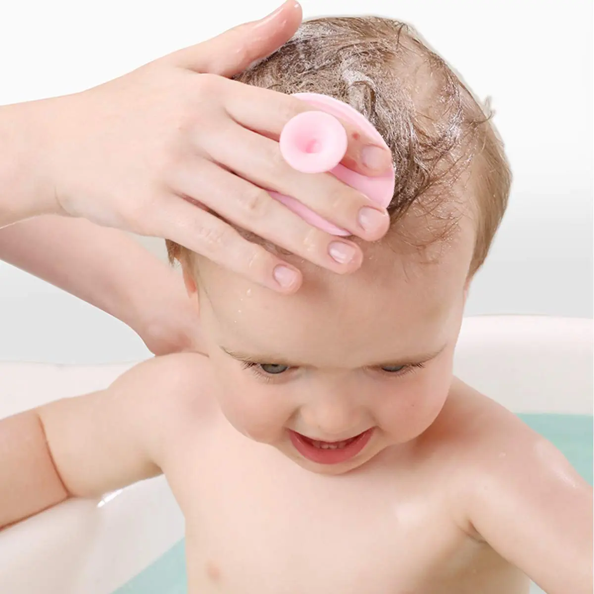 MR LION Baby Bath Brush, Silicone Cradle Cap & Skin Scrubber, Small-4PCS | Gentle, Soft & Safe for Dry Skin & Eczema - view 2