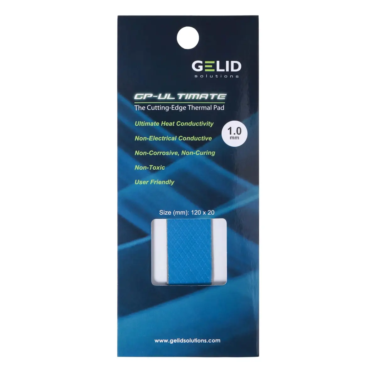 Gelid Solutions GP-Ultimate 15W/mK Thermal Pad 120x20x1.0mm | High Conductivity for PC Components - view 7