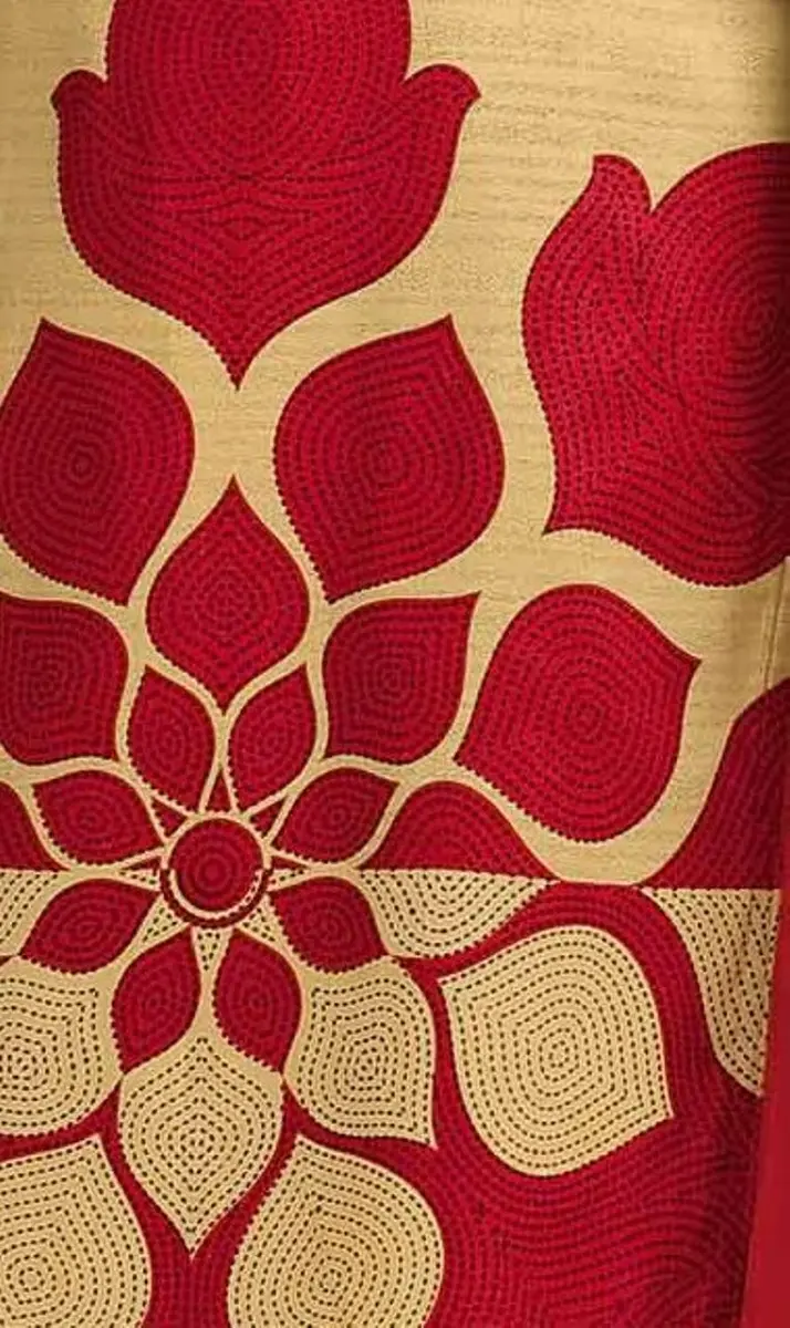 Miraan Women's Cotton Printed Readymade Salwar Suit Medium Red | Stylish & Durable - view 4