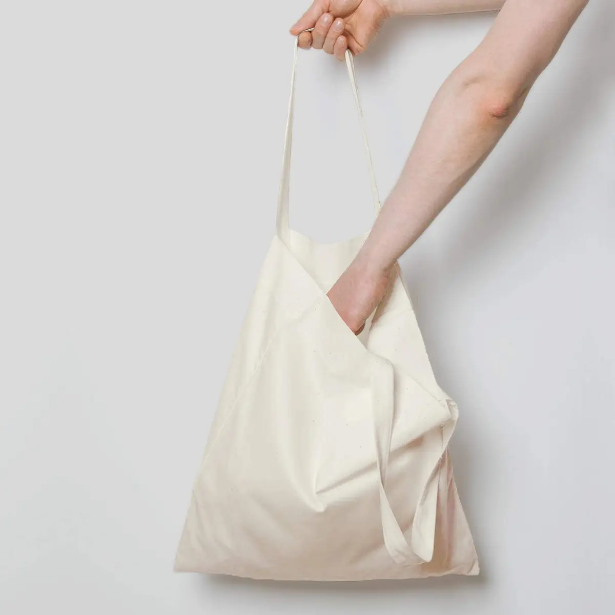 NPBAG 25 Pack 15'' X 16'' Natural Cotton Tote Bags | Lightweight Bulk Cloth Bags with PTFE Sheet - view 2