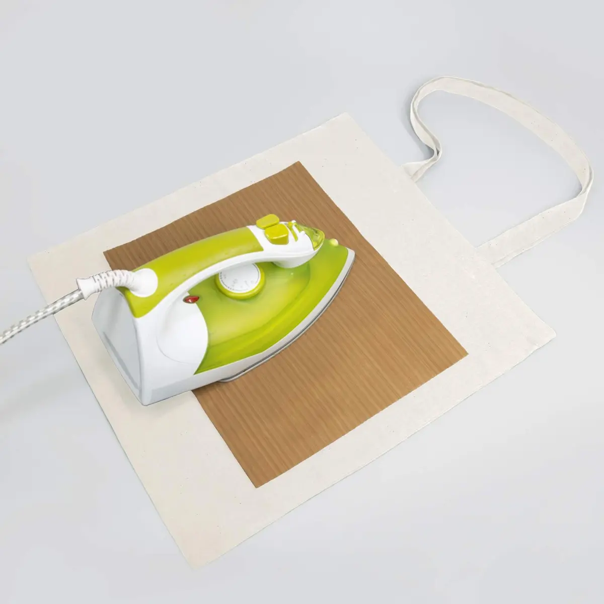 NPBAG 25 Pack 15'' X 16'' Natural Cotton Tote Bags | Lightweight Bulk Cloth Bags with PTFE Sheet - view 3