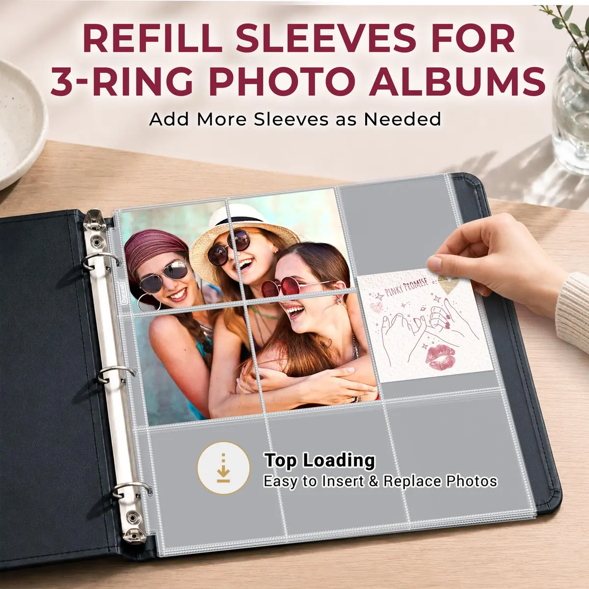 Dunwell 4x4 Photo Sleeves 12x12 | Holds 450 Photos, Archival Quality, 25-Pack - view 5