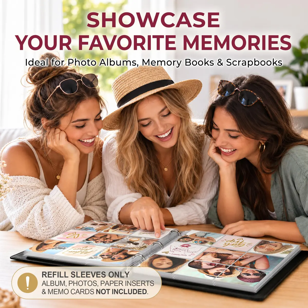 Dunwell 4x4 Photo Sleeves 12x12 | Holds 450 Photos, Archival Quality, 25-Pack - view 7