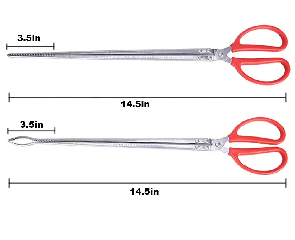 Goeielewe Multi-Function Clip Scissor Tongs 37cm (14.5 Inches) | Heavy Duty Metal & ABS Kitchen Tool - view 3