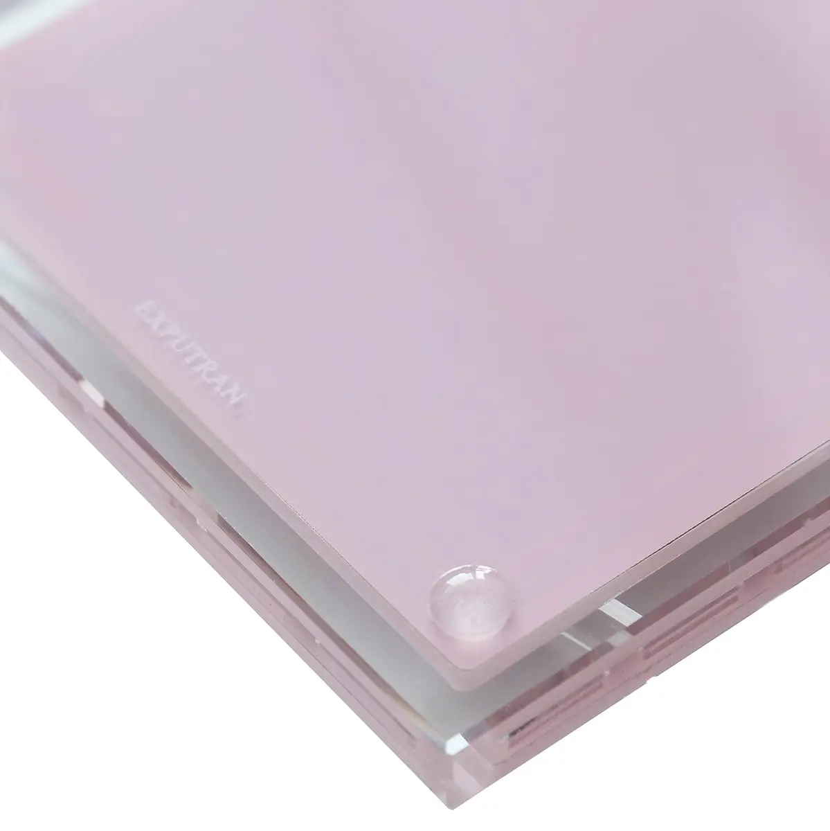 EXPUTRAN Acrylic Calculator with Stand, Pink | 12-Digit LCD Display, Solar & Battery Powered - view 7