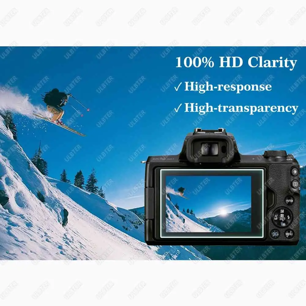 ULBTER Screen Protector for Canon EOS M50 Mark II Camera 3+2 Pack | 9H Tempered Glass HD Clarity - view 5