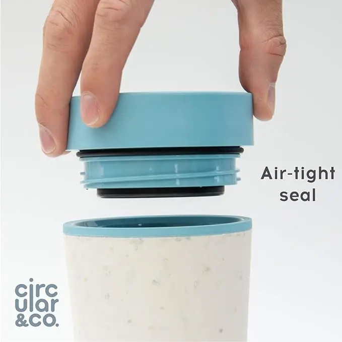 Circular and Co Reusable Coffee Cup 12oz/340ml | Leak-Proof & Sustainable Travel Mug - view 2