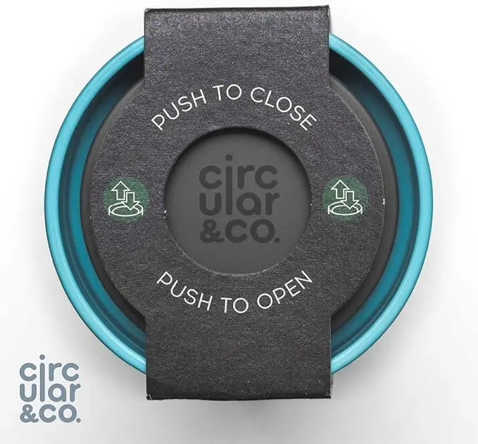 Circular and Co Reusable Coffee Cup 12oz/340ml | Leak-Proof & Sustainable Travel Mug - view 4