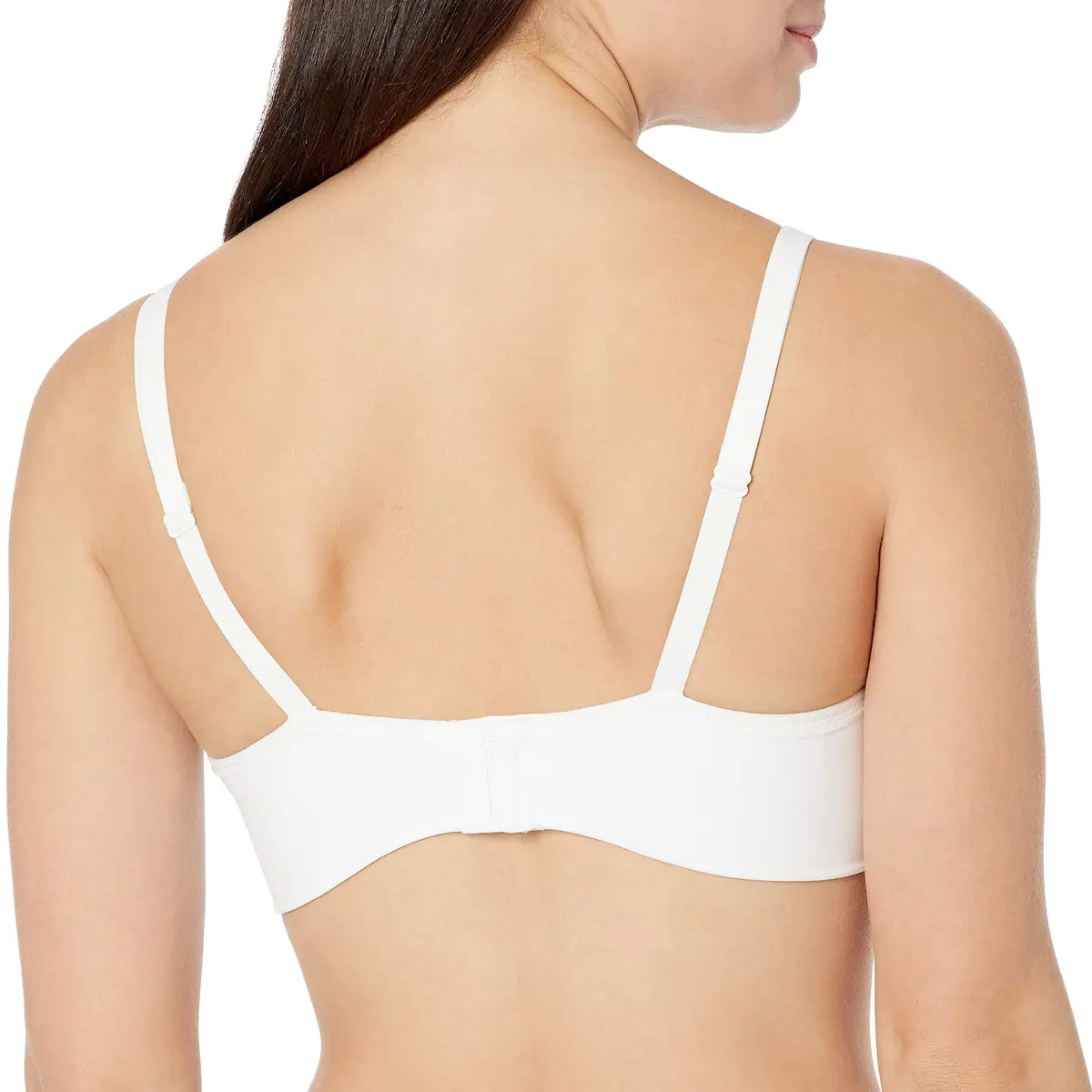 Warner's Blissful Benefits Allover-Smoothing Wireless Longline Bra, Classic White, 36B | Supportive & Comfortable - view 3