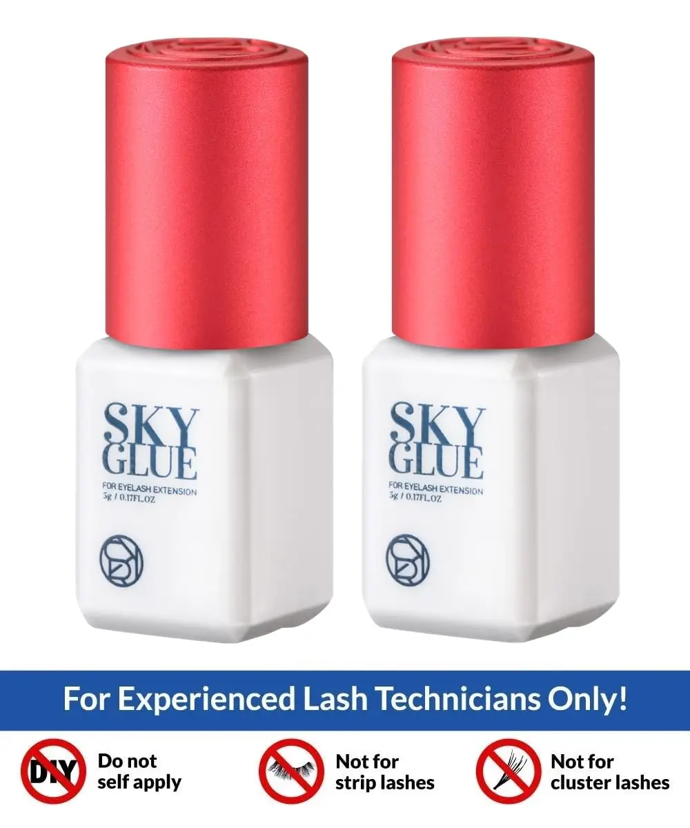 TUBeauty Sky Glue S+ Eyelash Extension Adhesive 5ml (0.17 Fl Oz) x 2 Bottles | Professional Black Bonding Glue for Individual Lashes, 1-2s Fast Drying - view 7