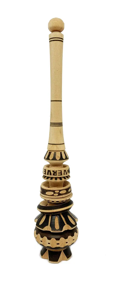 Verve CULTURE Mexican Molinillo Hot Chocolate Frother, 10" | Hand Carved Wooden Whisk for Foamy Drinks - main product image